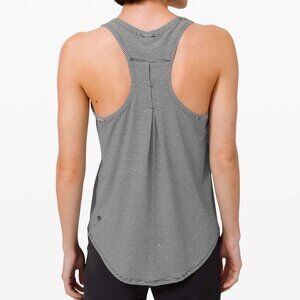 [Lululemon] Love Tank *Pleated Tonka Stripe Black White 4